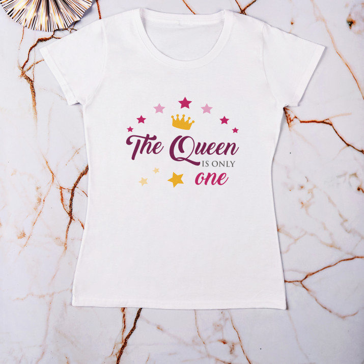 Es gibt nur eine Königin - T-Shirt mit Aufdruck für Damen